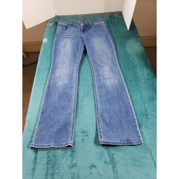 Old Navy Jeans Sz 6 Womens Blue Stretch Pants Denim Ladies Mid Rise Bootcut - Picture 1 of 12